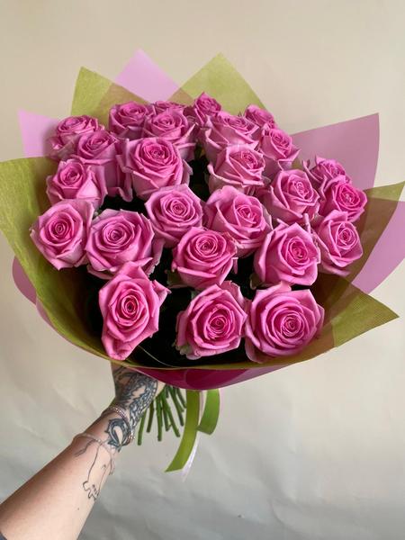 Букет из розовых роз «Самой сладкой»